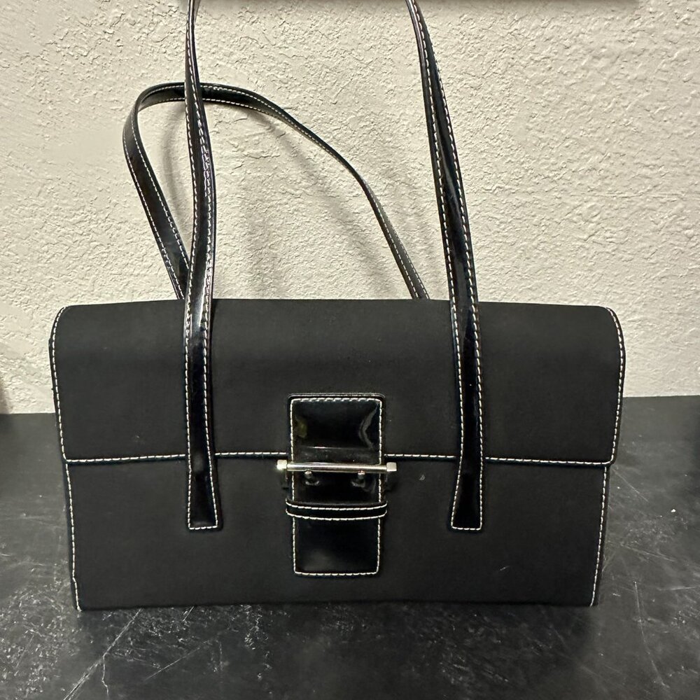 Black Leather Nine West Purse